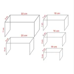 5 Set Şeffaf Pleksi Sergileme Standı